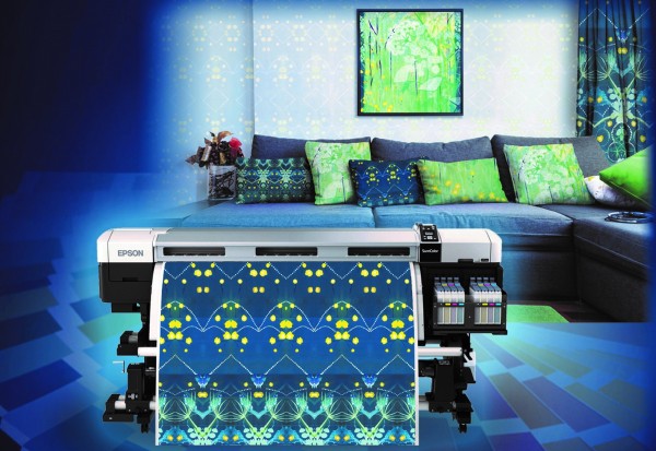 Digital home textiles produced by Epson SureColor inkjet printers at Heimtextil